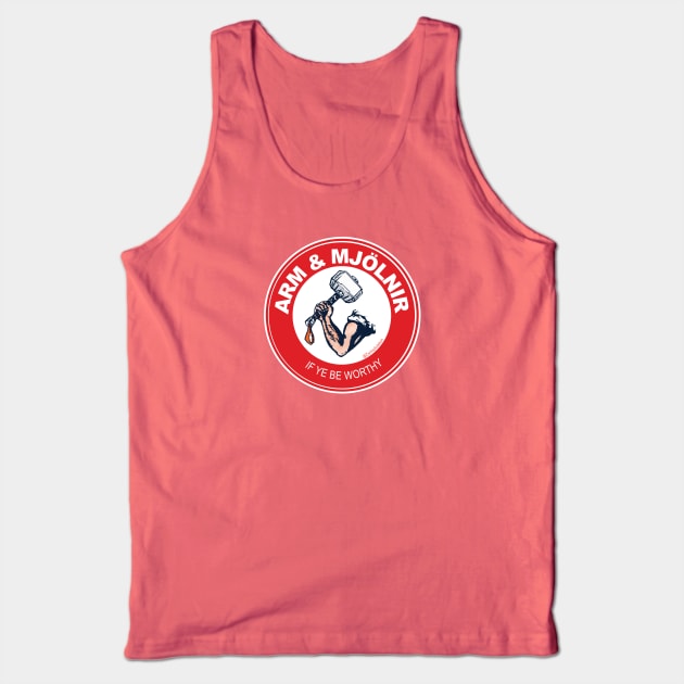 Arm & Mjolnir Tank Top by zacktastic